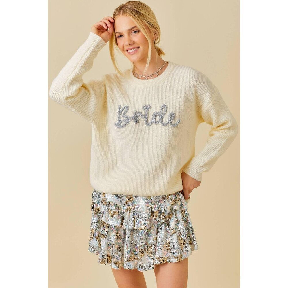 Bride glitter Letter Sweater - Picture 5 of 8